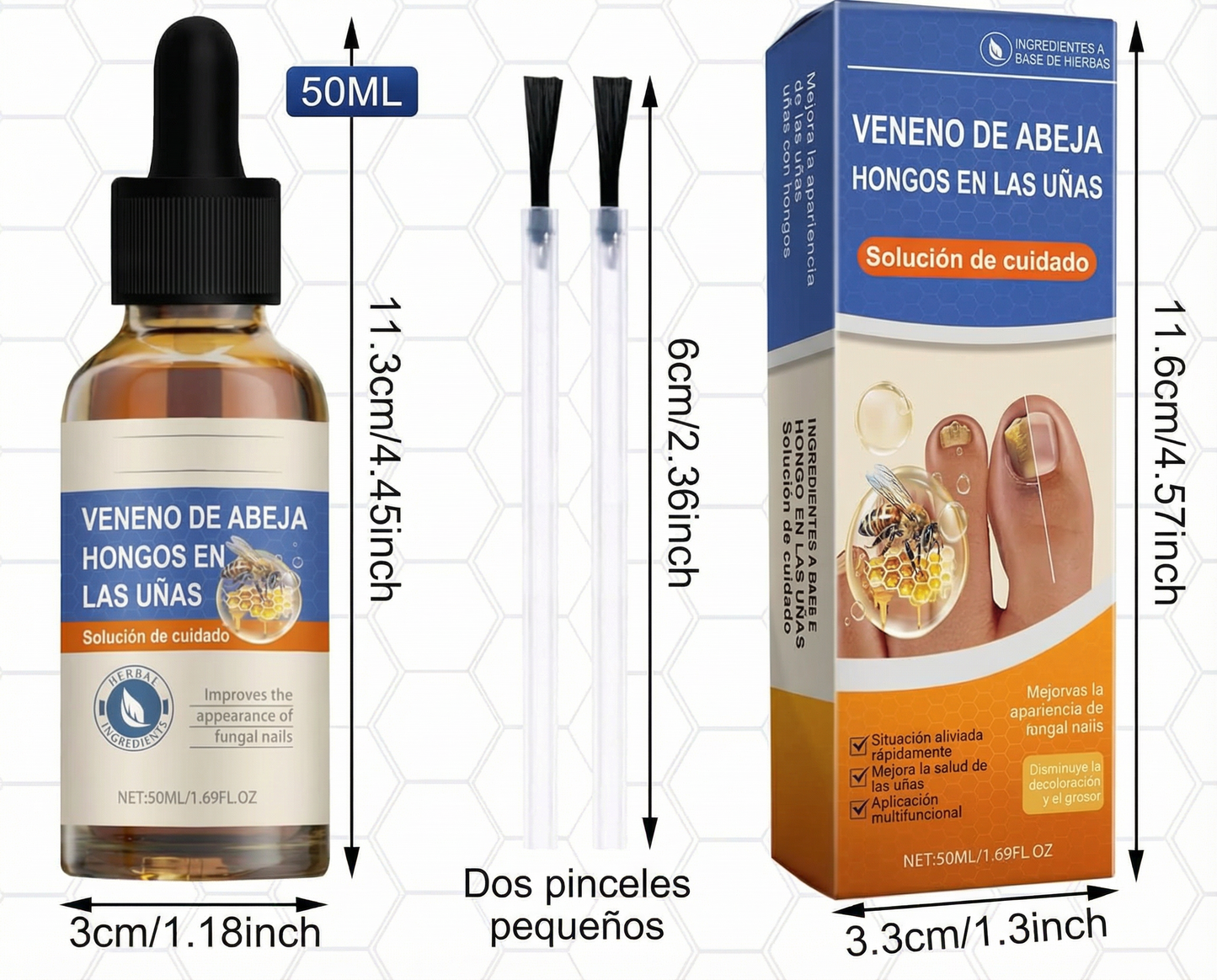 Sérum para Uñas con Veneno de Abeja – Tratamiento Antihongos y Cuidado Intensivo