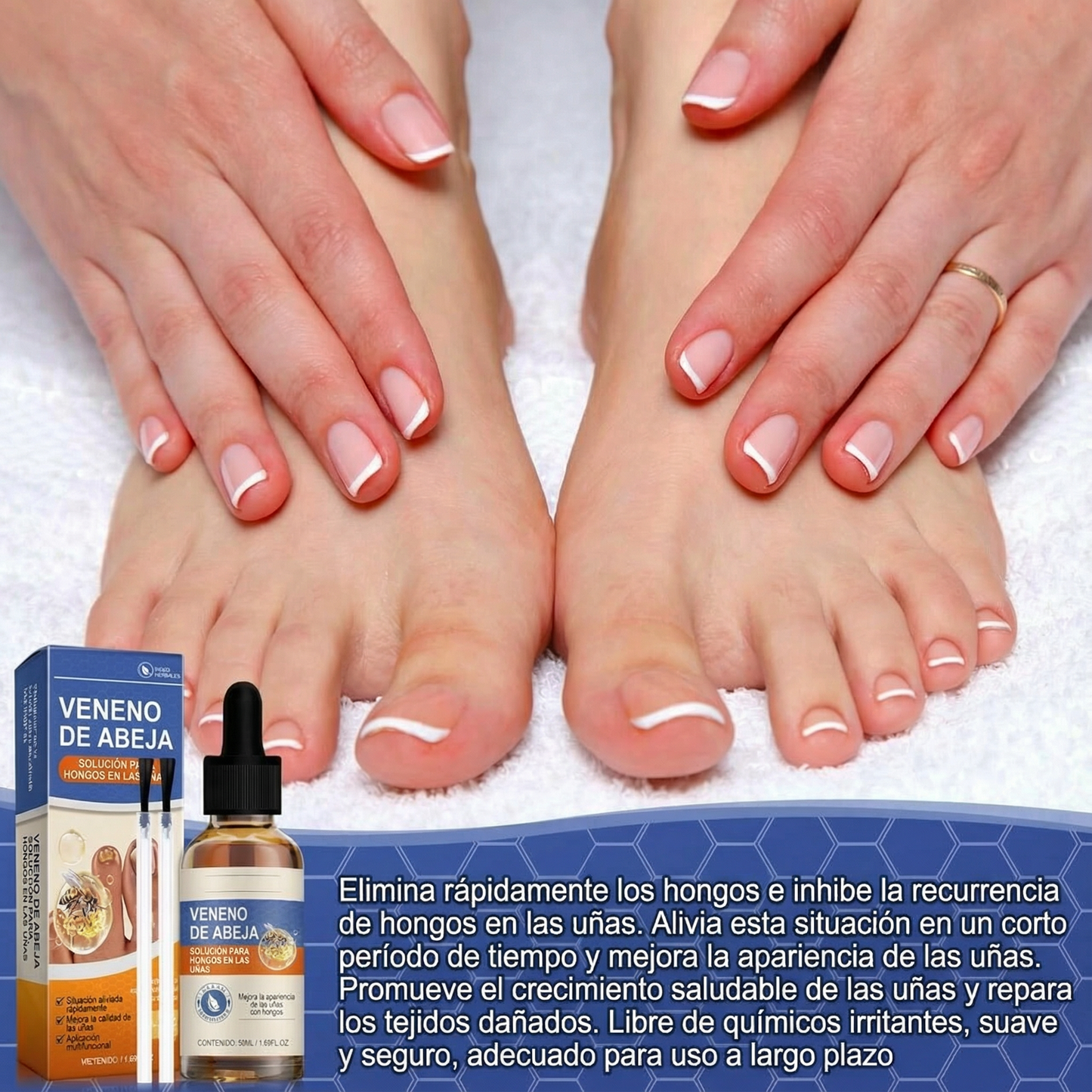 Sérum para Uñas con Veneno de Abeja – Tratamiento Antihongos y Cuidado Intensivo